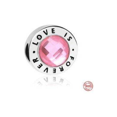 Prosperk Korálek stříbrný na náramek love is forever S2135 – Zboží Dáma