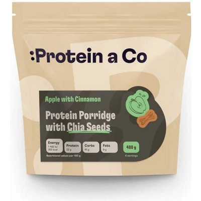Protein&Co. Proteinové kaše s chia 480 g – Zboží Dáma