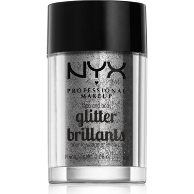NYX Professional Makeup Glitter Goals třpytky na obličej i tělo 10 Silver 2,5 g – Hledejceny.cz