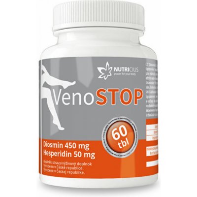 VenoSTOP Diosmin 450 mg Hesperidin 50 mg 60 tablet – Hledejceny.cz