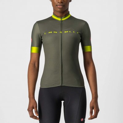 Castelli s krátkým rukávem GRADIENT LADY bílá/růžová/zelená/žlutá – Sleviste.cz