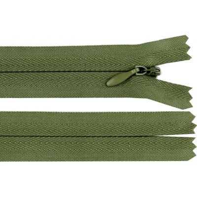 Spirálový zip skrytý No 3 délka 25 cm, malé, 263 zelená khaki – Hledejceny.cz