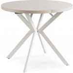 JAKS Lugo Kulatý rozkládací bílý 90 – 190 cm kašmír – Zboží Mobilmania