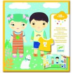 Djeco Přemístitelné samolepky pro nejmenší Oblečení – Zboží Dáma