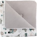 Bomimi HRACÍ deka bavlna oboustranná pojízdná zoo šedá – Zboží Dáma