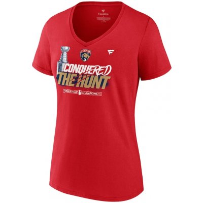 Fanatics Dámské tričko Florida Panthers 2024 Stanley Cup Champions Celebration V-Neck – Zboží Mobilmania