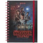 CurePink A5 blok-zápisník Stranger Things: One Sheet 14,8 x 21 cm kroužková vazba SR72776 – Zboží Živě