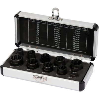 Vytahovače šroubů a matic 9-19mm - 3/8" - 10ks YATO – Hledejceny.cz