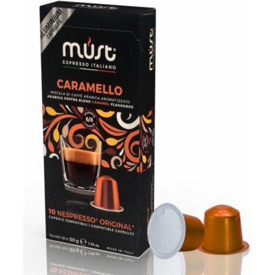 Must Caramello hliníkové kapsle do Nespresso 10 kusů