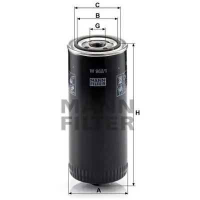 MANN FILTER Filtr hydrauliky W 962/1 – Hledejceny.cz