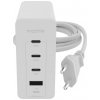 Flex kabel Mophie GaN speedport Wall Charger 120W 3xUSB-C, 1xUSB-A (white)