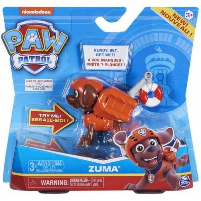 Spin Master PAW Patrol FIGURKA S AKČNÍM BATOHEM pouze Zuma Chase a Rubble – Zboží Mobilmania