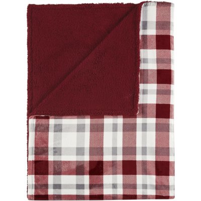 Livarno Hebká deka kostka/červená 150x200 – Sleviste.cz