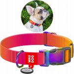 Waudog Nylon collar with QR code for gradient dog – Zboží Mobilmania