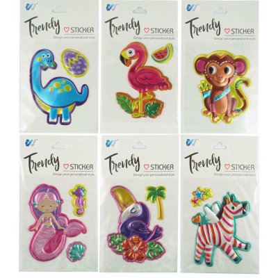 3D Samolepky - Zvířátka Varianta: Opice – Zboží Živě