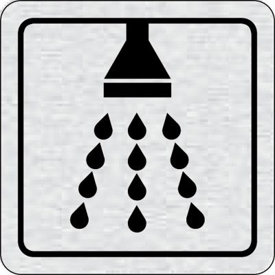 Nalepovací cedulka na dveře - Sprcha – Sleviste.cz