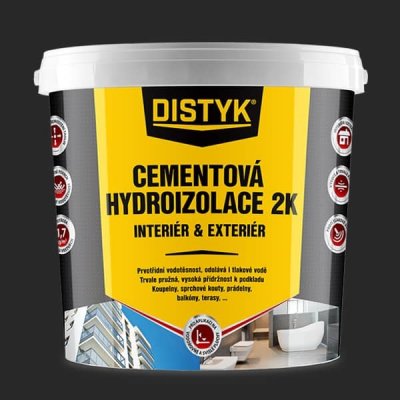 Den Braven CEMENTOVÁ HYDROIZOLACE 2K INTERIÉR A EXTERIÉR Distyk, kbelík 7 kg, šedá – Hledejceny.cz