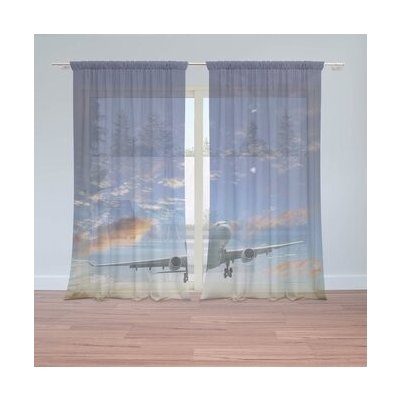 Sablio Záclony Letadlo 2: 2ks 150x250cm – Hledejceny.cz