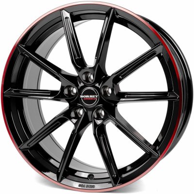 Borbet LX 8x18 5x112 ET44 black rim red | Zboží Auto