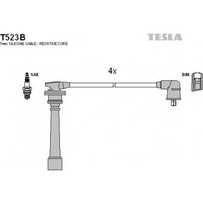 Sada kabelů pro zapalování TESLA T523B – Hledejceny.cz