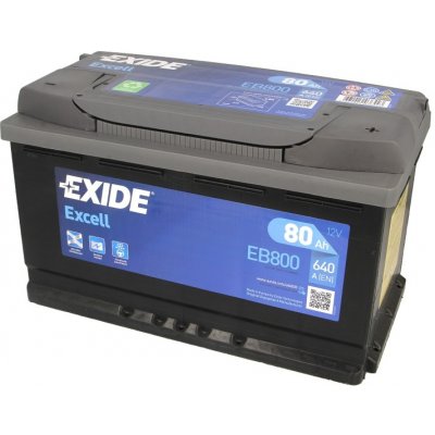 Exide Excell 12V 80Ah 700A EB800 – Zboží Mobilmania