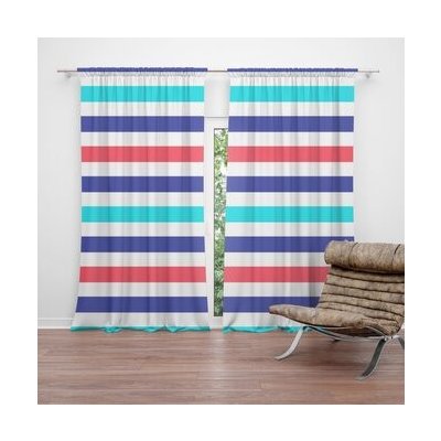 Sablio Závěs Barevné veselé pruhy: 2ks 140x250cm – Hledejceny.cz