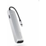 Epico 6v1 Slim Hub 8K s USB-C konektorem - stříbrná 9915112100069 – Zboží Živě