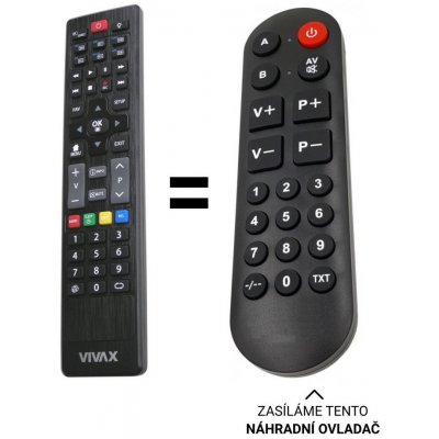 Dálkový ovladač Senior Vivax TV-43S60T2S2 – Zbozi.Blesk.cz