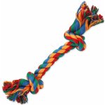 Dog Fantasy uzel bavlněný barevný 2 knoty 25 cm