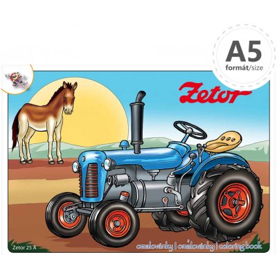 Omalovánky s předlohou A5 traktory Zetor – Zboží Mobilmania