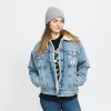 Dámská bunda Calvin Klein W Dad Sherpa Denim Jacket denim light