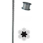 Penar Ocelové lano DIN 3055 spletení 6x7+FC 3mm Zn 6X7ZN03 – Sleviste.cz