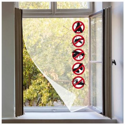 Extol 99122 síť okenní proti hmyzu 30x150cm bílá – Sleviste.cz