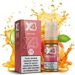 X4 Bar Juice Jablko a broskev 10 ml 20 mg