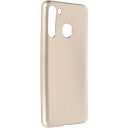 Pouzdro Jelly Case Mercury Samsung Galaxy A21 zlaté