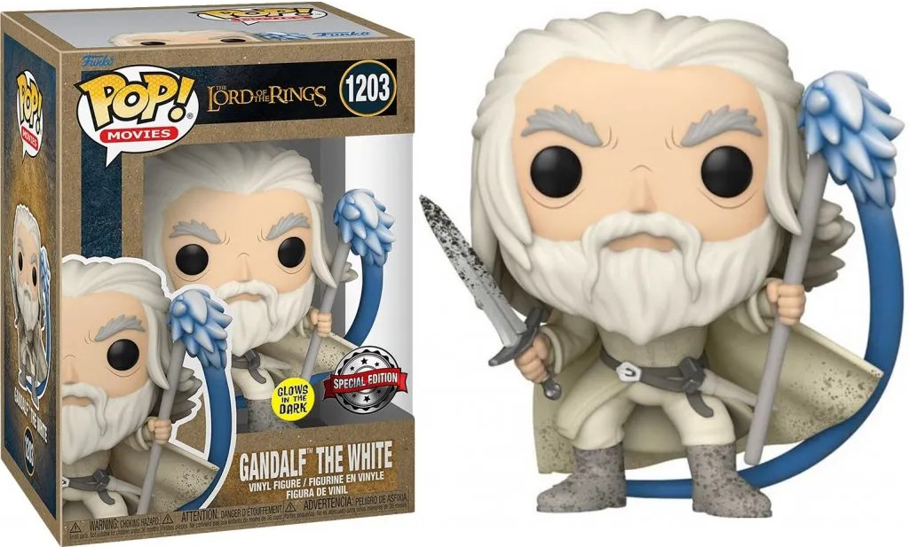 Funko Pop! 1203 The Lord of the Rings Gandalf The White Glows in the Dark