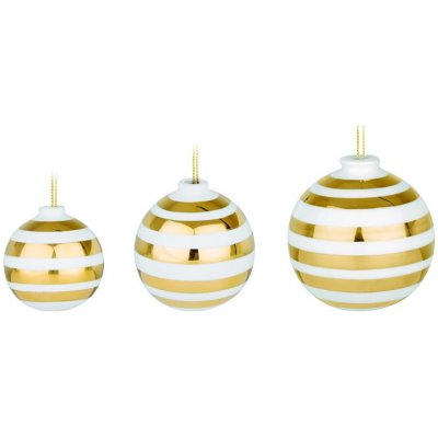 Kähler Design Omaggio vánoční ozdoba zlatá bílá – Hledejceny.cz