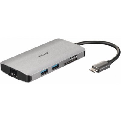 D-Link DUB-M810 8-in-1 USB-C Hub with HDMI/Ethernet/Card Reader/Power Delivery 45020042 – Zboží Živě