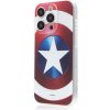 Pouzdro a kryt na mobilní telefon Apple AppleMix MARVEL Apple iPhone 15 Pro Max - Kapitán Amerika - gumový - červené