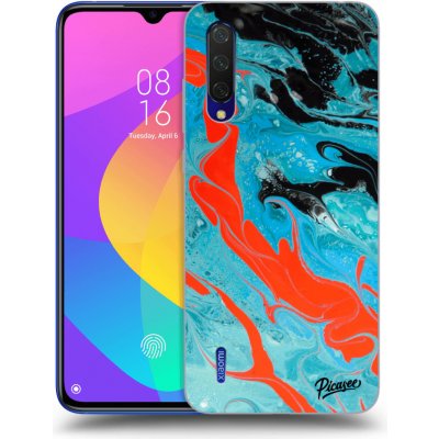 Pouzdro Picasee silikonové Xiaomi Mi 9 Lite - Blue Magma černé – Zbozi.Blesk.cz