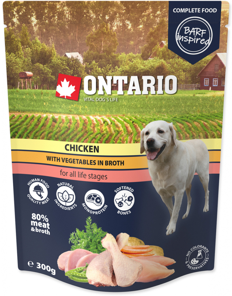 Ontario Adult Chicken with Vegetable in Broth 300 g