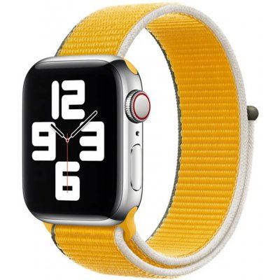 AppleMix Originální řemínek pro Apple Watch 41mm / 40mm / 38mm - nylonový - slunečnicově žlutý