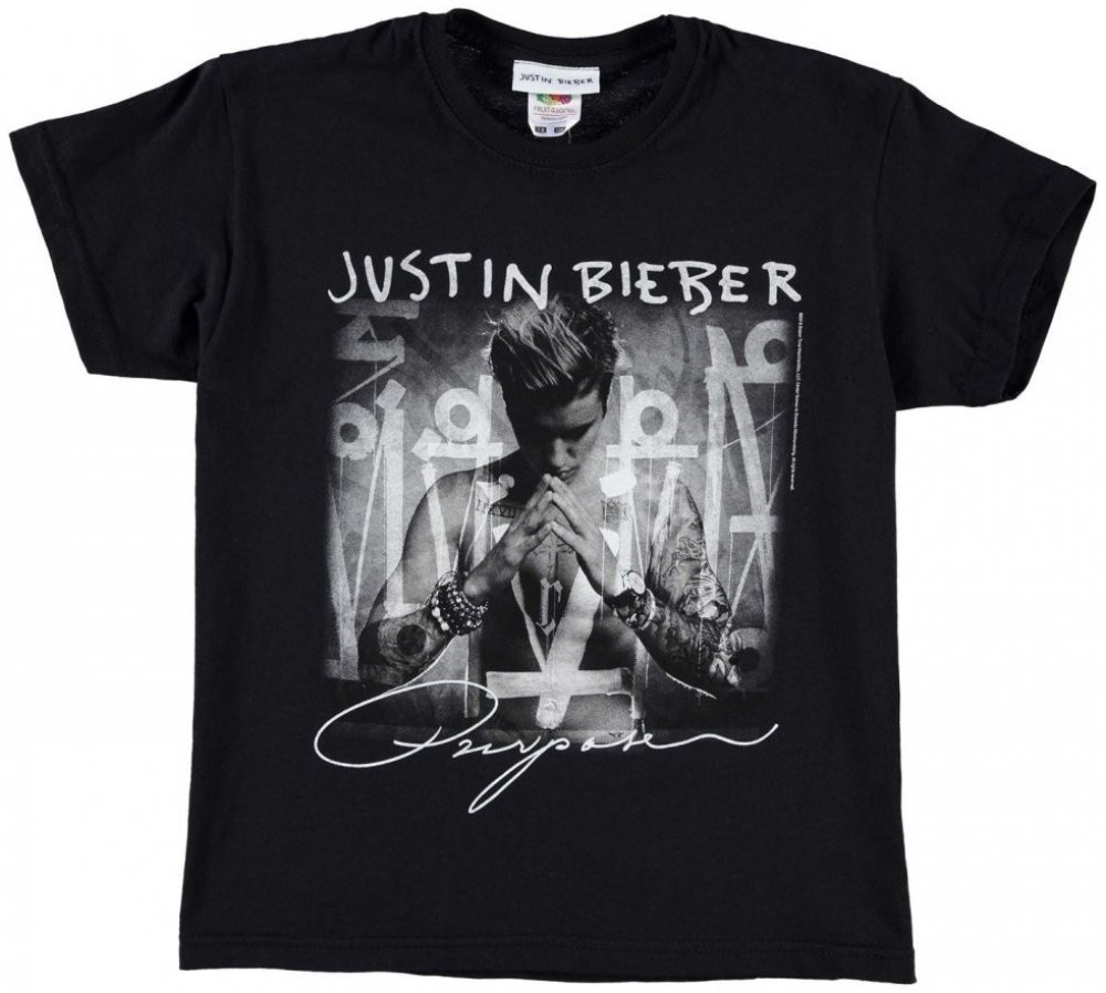 Official Justin Bieber T Shirt Juniors Purpose Purpose | Srovnanicen.cz