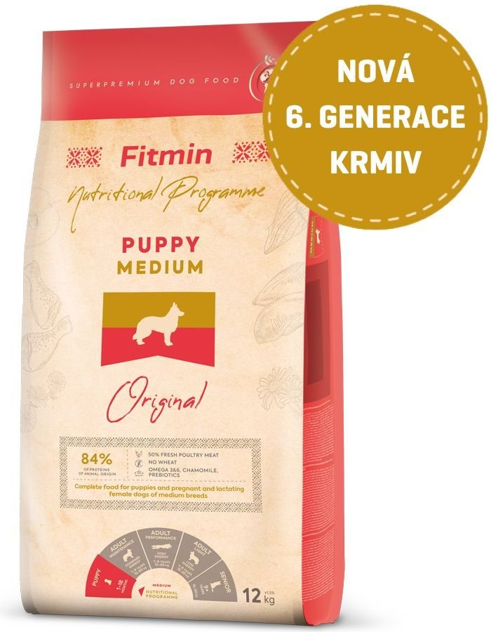 Fitmin dog Original medium puppy 12 kg