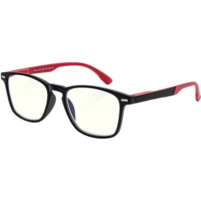 GLASSA Blue Light Blocking Glasses PCG 029, +1,50 dio, černo červené – Zboží Živě