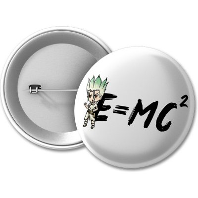 Dr. Stone placka E = MC2 50 mm – Zboží Mobilmania