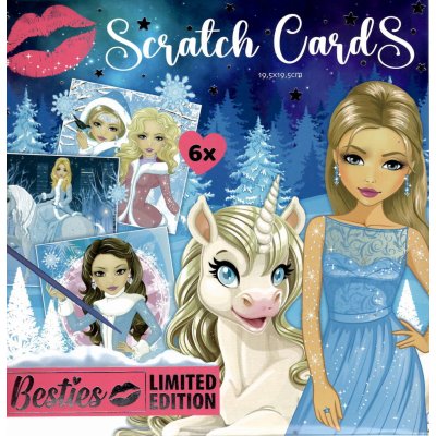 Grafix Škrabací obrázky holčičí 6 ks velikost 19 x 19 cm – Zboží Dáma