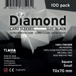 TLAMA games Obaly na karty Diamond Black: Square Small 70x70 mm – Sleviste.cz