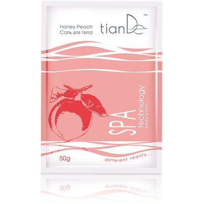 tianDe tělová sůl Medová broskev 50 g – Zboží Mobilmania
