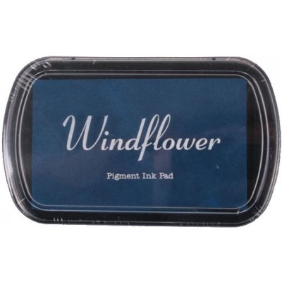 Windflower Razítkovací polštářek tmavě modrá – Zboží Mobilmania